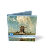 Carpeta de tarjetas, cuadrado, molinos de viento holandeses