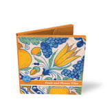 Card Wallet, Square, Delft Blue Tiles, Fruits and Flowers