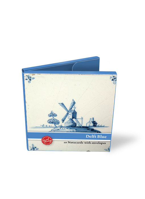 Porte-cartes, Carré, carreaux bleu Delft
