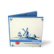 Card Wallet, Square, Delft Blue Tiles