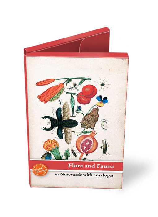 Carpeta de tarjetas, pequeña, flora y fauna