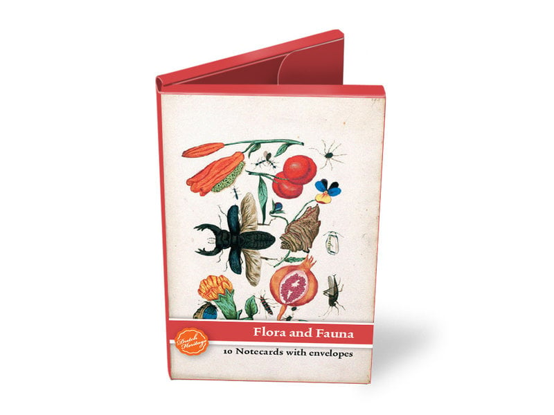 Carpeta de tarjetas, pequeña, flora y fauna