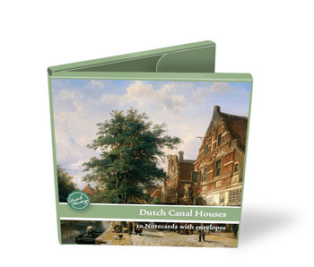 Porte-cartes, lot de 10 cartes, maisons du canal hollandais