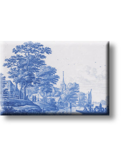 Imán de nevera, Paisaje azul de Delft, Frytom