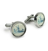 Cufflinks, Windmill Delft Blue Tile