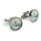 Cufflinks, Windmill Delft Blue Tile
