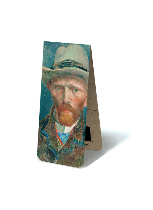 Magnetic Bookmark, Self Portrait with hat, Van Gogh