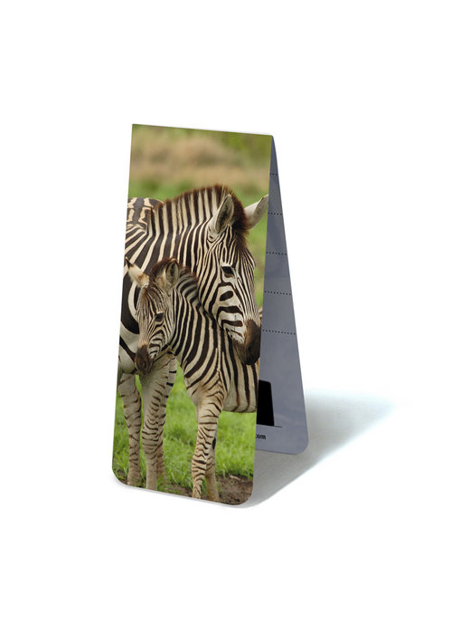Magnetic Bookmark, Zebra with calf