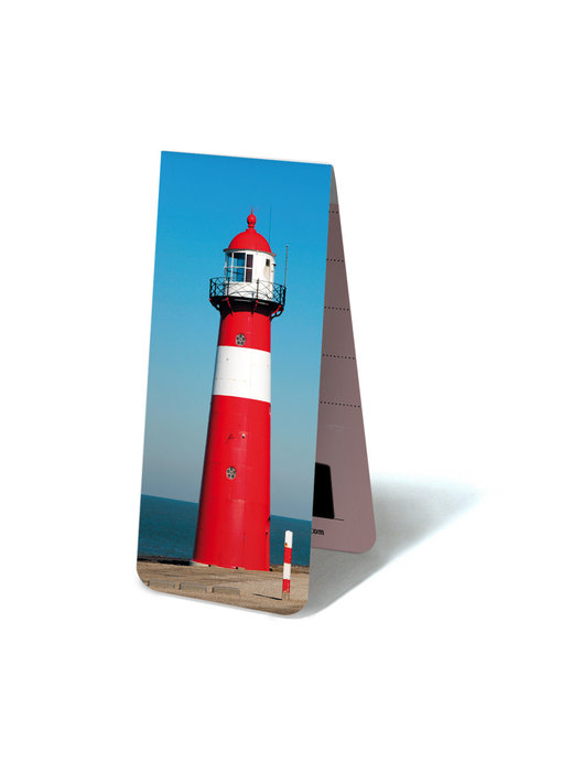 Magnetic Bookmark, Lighthouse red and white