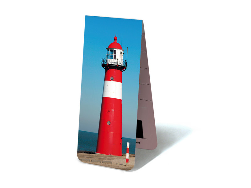 Magnetic Bookmark, Lighthouse red and white