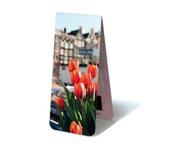 Marcapagina magnético, tulipanes en Amsterdam