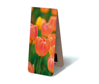 Magnetische Boekenlegger, Tulpen Licht oranje