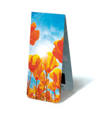 Magnetic Bookmark, Tulips red yellow with sun