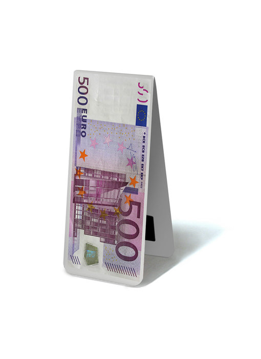 Magnetische Boekenlegger, 500 Euro Biljet