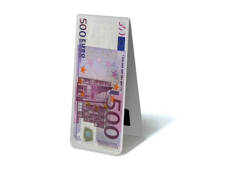 Marcador magnético, billete de 500 euros
