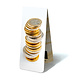 Magnetic Bookmark, Euro coins piled up