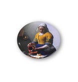 Pocket Mirror, Small, Ø 60 mm ,The Milkmaid, Vermeer