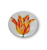 Pocket Mirror, Small, Ø 60 mm,  Yellow red tulip, Marrel