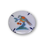 Espejo de bolsillo, Ø 60 mm, Delft Blue bird