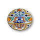 Miroir de poche, Ø 60 mm, vase bleu de Delft avec fleurs
