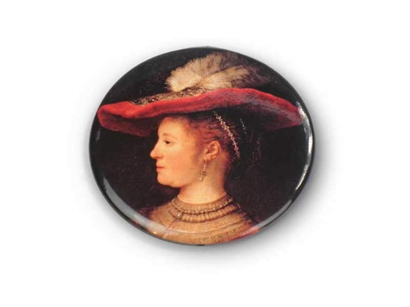 Miroir de poche, Ø 60 mm, petit modèle, Saskia, Rembrandt