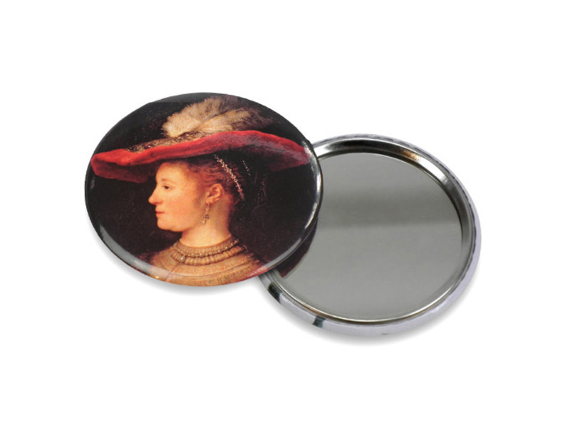 Miroir de poche, Ø 60 mm, petit modèle, Saskia, Rembrandt