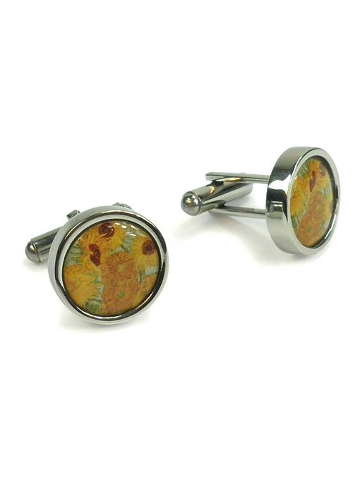 Cufflinks, Sunflowers, Van Gogh