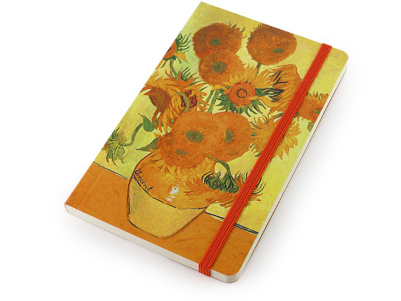 Cuaderno de tapa blanda, girasoles, 1888, Van Gogh