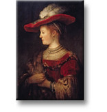 Fridge magnet, Saskia, Rembrandt