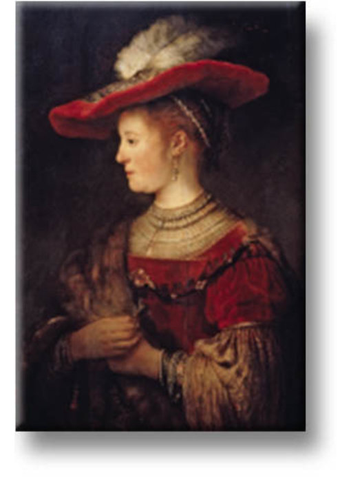 Koelkastmagneet, Saskia, Rembrandt