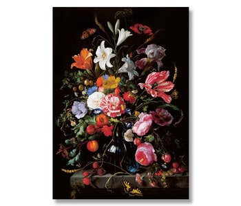 Plakat, 50x70, De Heem, Vase mit Blumen