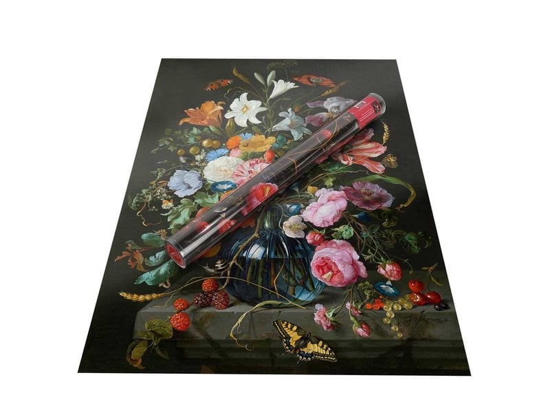 Poster, 50x70, De Heem, Vaas met bloemen