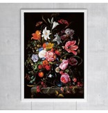 Cartel, 50x70, De Heem, Florero con flores