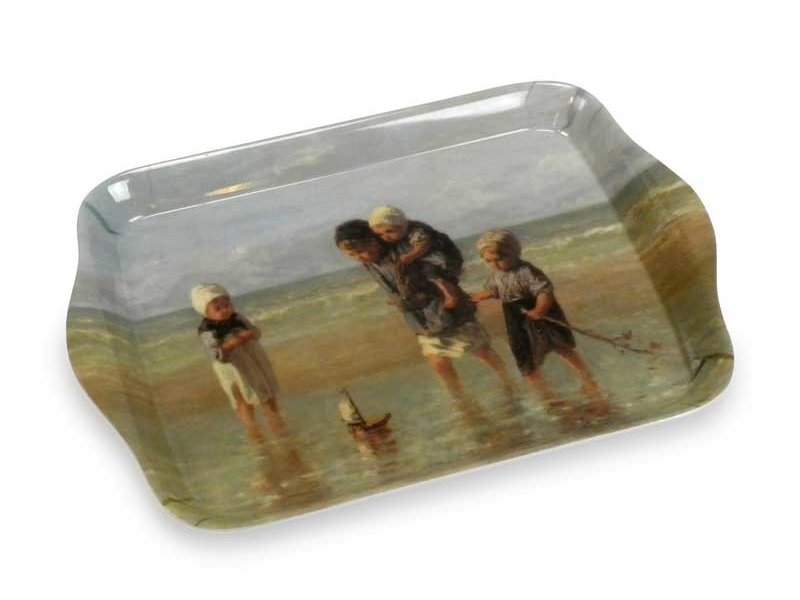 Mini bandeja, 21 x 14 cm, Niños del mar, Israëls