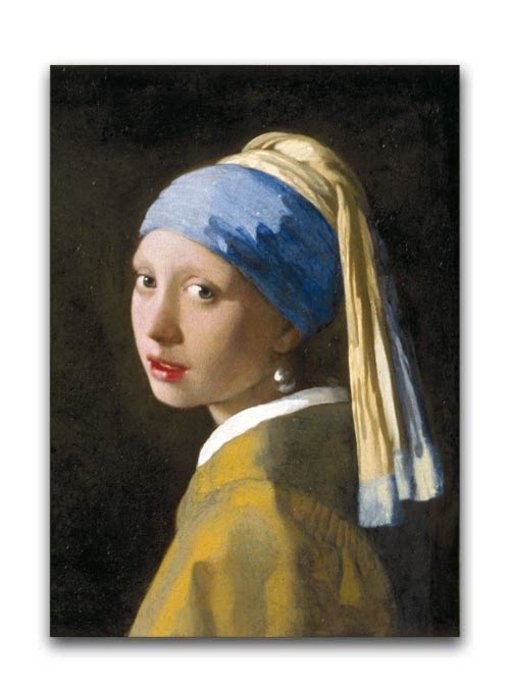 Affiche, 50x70, Fille avec une boucle d'oreille en perle, Vermeer