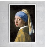 Plakat, 50x70, Mädchen mit einem Perlenohrring, Vermeer