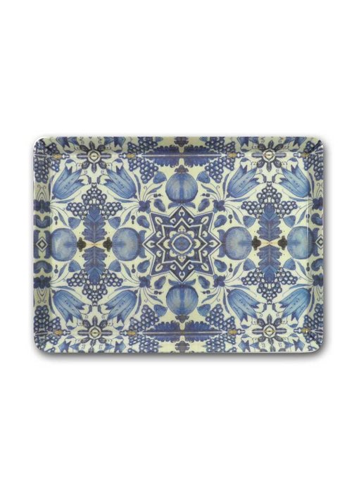 Midi serving  tray (27 x 20 cm), Delft Blue tulips