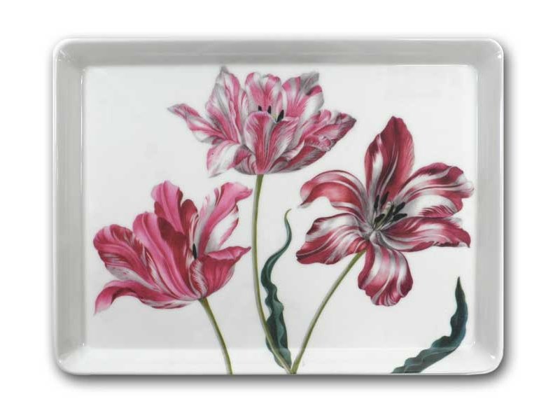 Midi dienblad (27 x 20 cm) , Drie tulpen, Merian