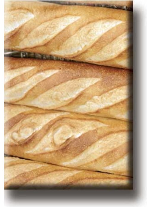 Imán de nevera, pan francés