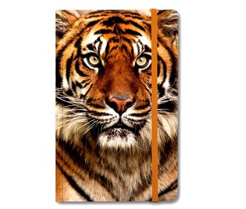 Cuaderno de tapa blanda A6, cabeza de tigre