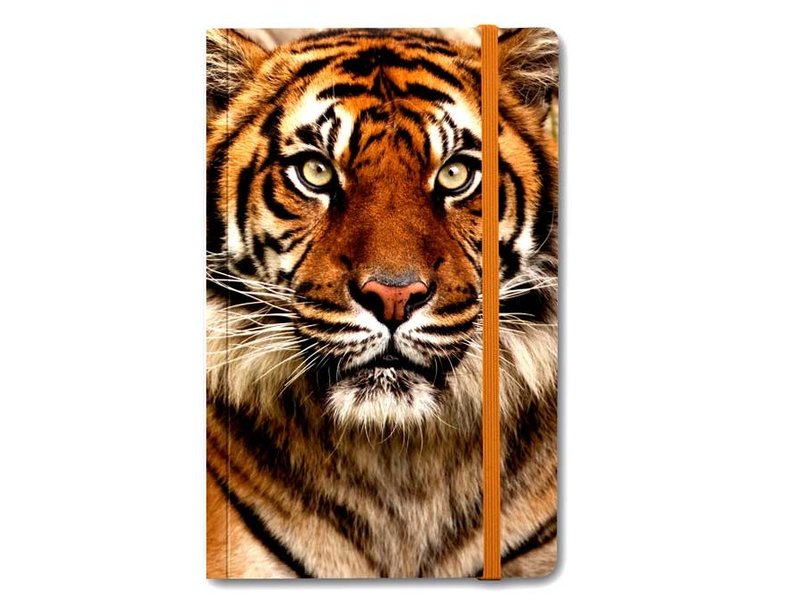 Cuaderno de tapa blanda, cabeza de tigre