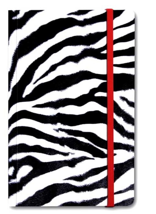 Softcover Book A6, Skin, Zebra