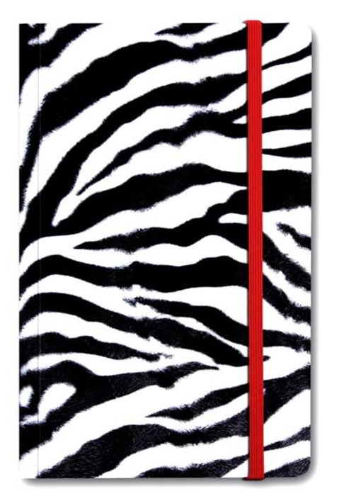 Softcover notitieboekje A6,  Huid Zebra