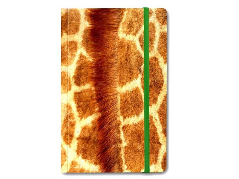 Carnet à couverture souple, peau de girafe