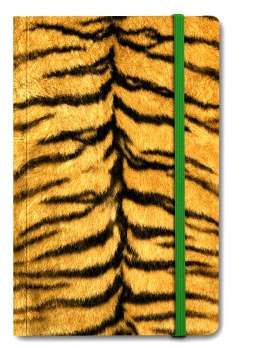 Carnet à couverture souple A6, peau de tigre