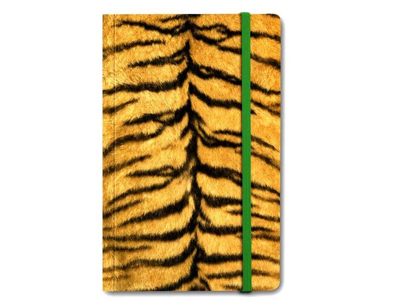 Cuaderno de tapa blanda, piel de tigre