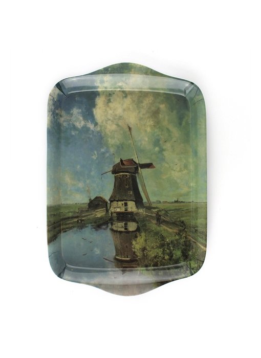 Mini dienblad , 21 x 14 cm, Molen in de maand juli, Gabriël