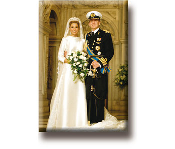 Aimant de réfrigérateur, le roi Willem-Alexander et la reine Máxima