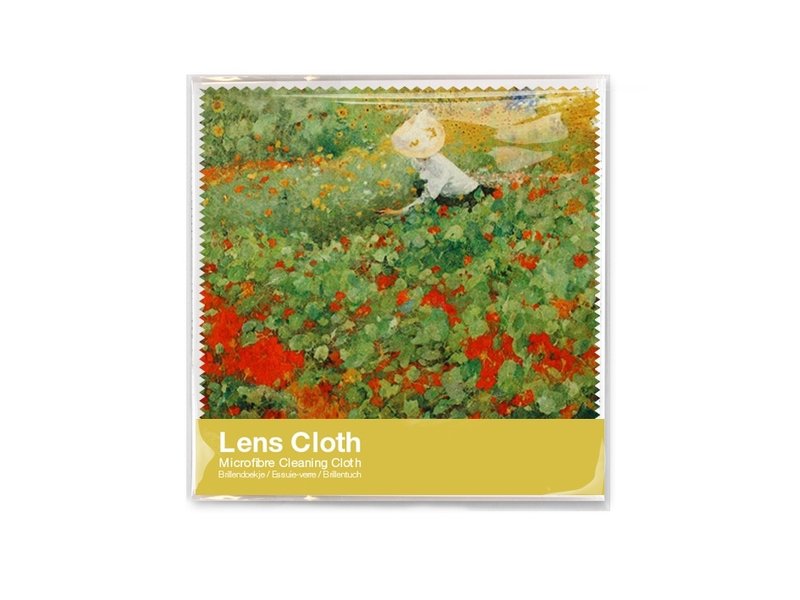 Lens cloth, 15 x 15 cm, The garden, Van Looy