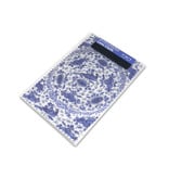 Lens cloth, 10 x 15 cm, Delft blue, Faience plate